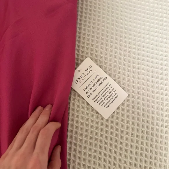 Jenny Yoo NWT Bellini Slip Fuchsia Pink Dress Small Satin - Picture 7 of 10